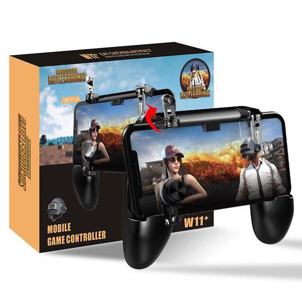 

pubg mobile gamepad joystick metal l1 r1 trigger game shooter controller for iphone android phone mobile gaming gamepad