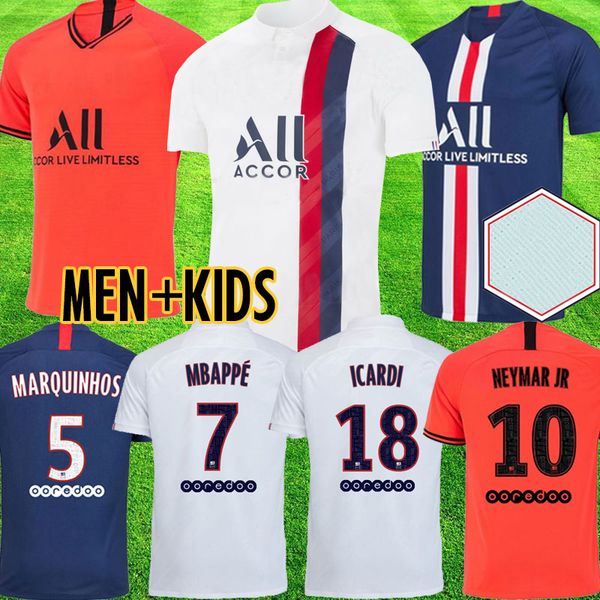 

Maillot p g maillot de football kit 19 20 p g occer jer ey 2019 2020 pari mbappe icardi marquinho jer ey cami eta hirt men kid et, Black;yellow