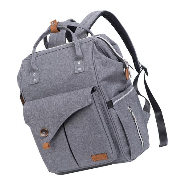 

fashion waterproof mummy nappy diaper bag travel outdoor backpack gray