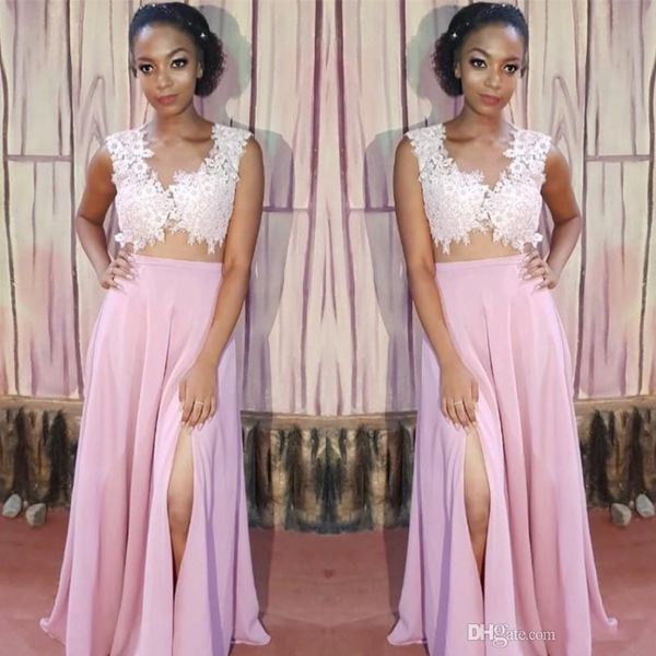 South African Country Weddings Bridesmaid Dresses 2019 A Line Lace