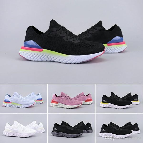 

2019 react instant go fly men running shoes college navy triple black dark gray knit designer sports shoes