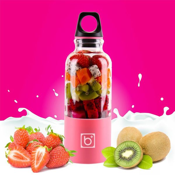 

500ml 4 blades portable blender juicer machine mixer electric mini usb processor juicer smoothie blender cup maker juice