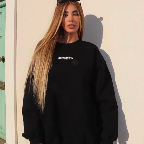 

2020fw hoodie этикетки письмо logo printed толстовка мода хип-хоп негабаритная толстовка highstreet дизайнер мужские толстовки, Black