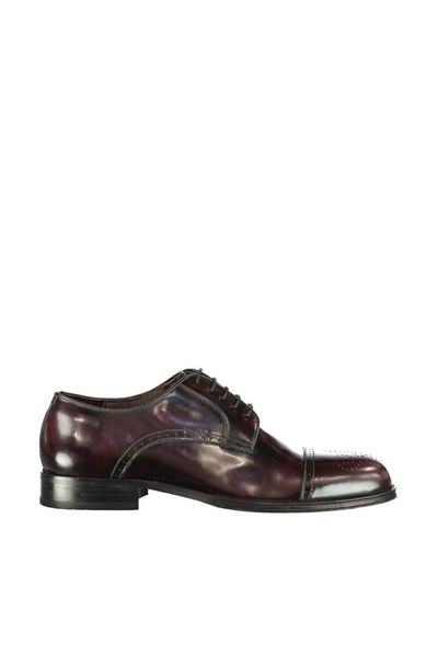 

derimod genuine leather burgundy men 's shoes, Black