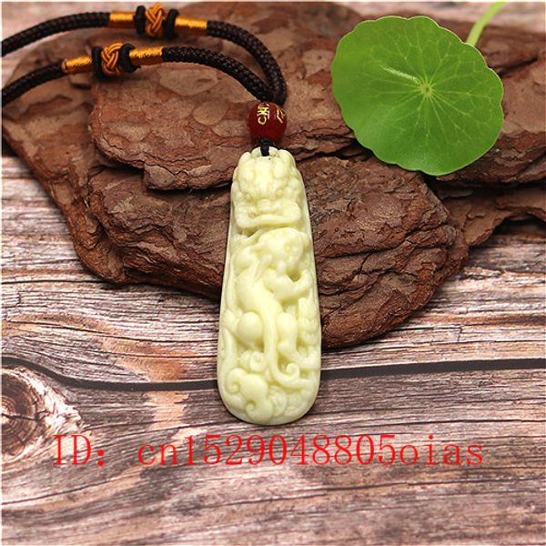 

natural white chinese jade dragon tiger pendant necklace fashion charm jewellery accessories carved amulet gifts for women men, Silver