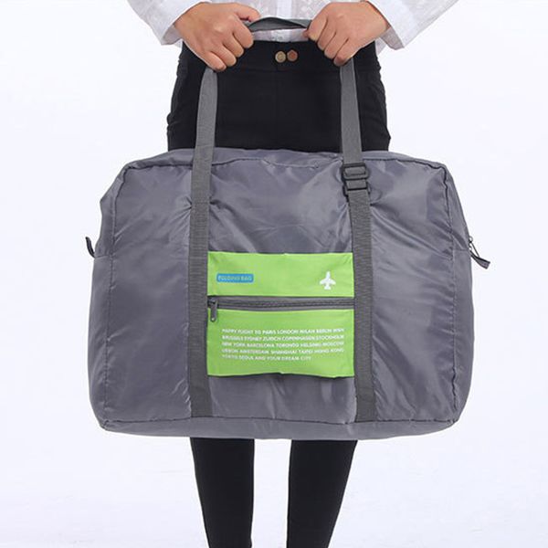 

упаковка багажа 32l большая емкость тотализатор / плечо путешествия покупки большая сумка складная одежда сумка для хранения организатор