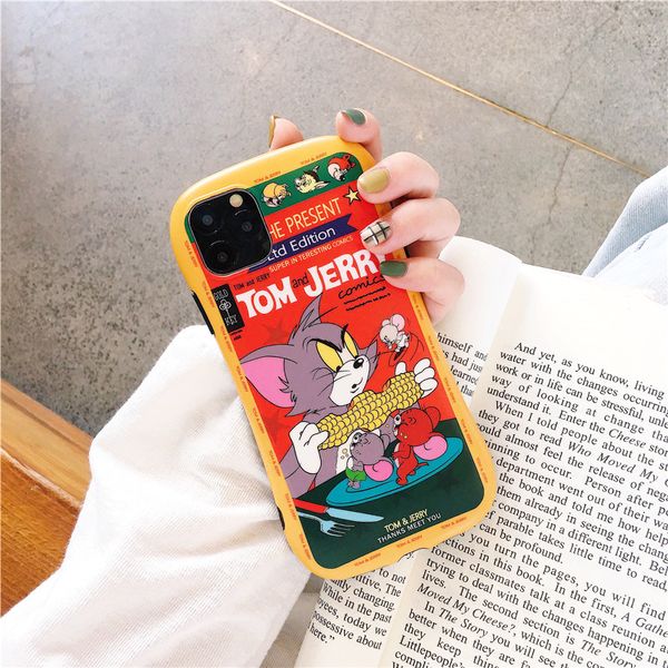 

luxury silicone cartoon white cover designer phone case for iphone 11 pro x xs max xr 7 8 plus fashion brand soft cover funda