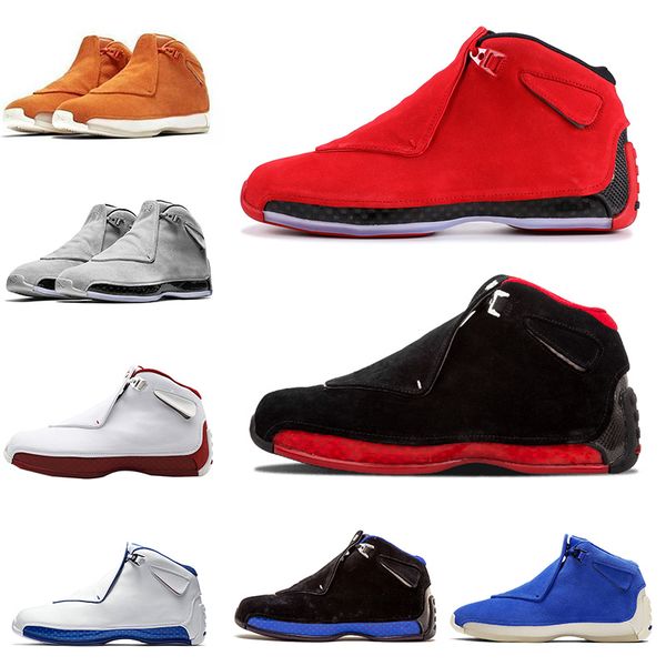 

jumpman 18s air jordan retro 18 toro mens basketball shoes bred defining moments og black royalog black royal orange sport trainers
