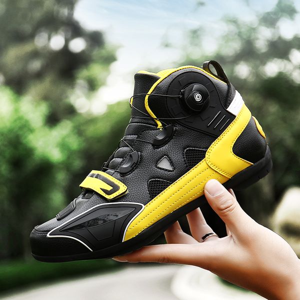 

motorcycle quick adjust non-slip boots motorbike protective gear cycling cycle riding biker chopper cruiser touring ankle shoes