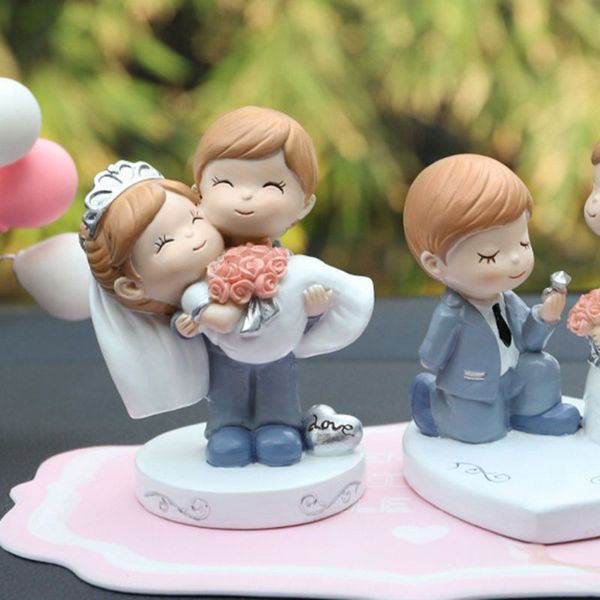 

couple wedding home decoration cake decoration creative resin car gift