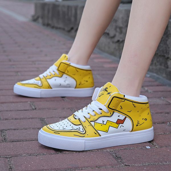 

casual women running chunky sneakers trainers women's platform sneakers women shoes graffiti plus size 35-40, Black