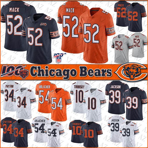

52 khalil mack chicago football jersey bear 34 walter payton 54 brian urlacher 10 mitchell trubisky 39 eddie jackson 7 nick foles jerseys, Black;red