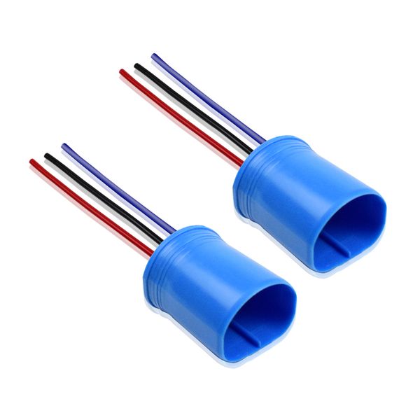 

dyoung 2pcs 9004 9007 h/l hb1 hb5 metal base bulb socket lamp holder auto parts male to bus connector copper core wire