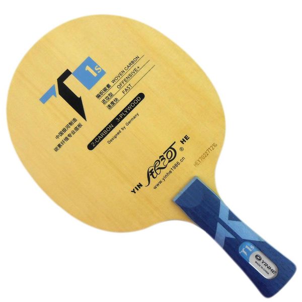 

original galaxy yinhe t1s (woven carbon, t-1 upgrade) table tennis / pingpong racket