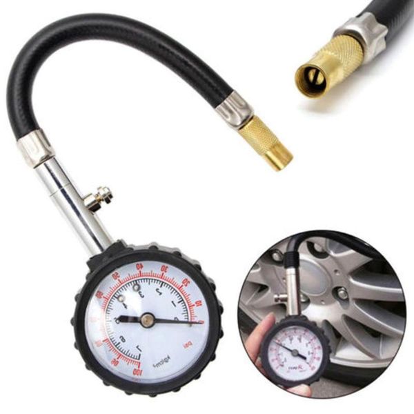 

universal long tube mini car tire tyre air pressure tester gauge bike convenient for car vehicle meter system motor monitor a0r9