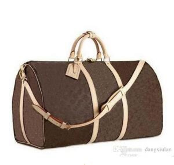

designer letter handbag waterproof genuine leather tote leisure durable travel crossbody bag shoulder bag luggage duffle