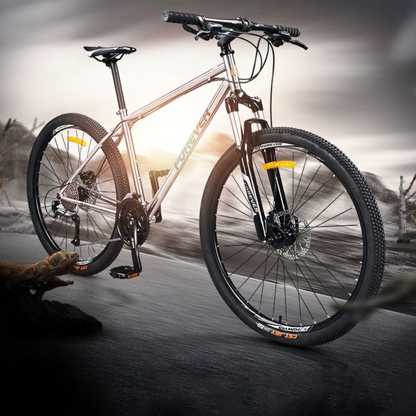 

27 speed chrome molybdenum steel mountain bike bicycle racing cross country