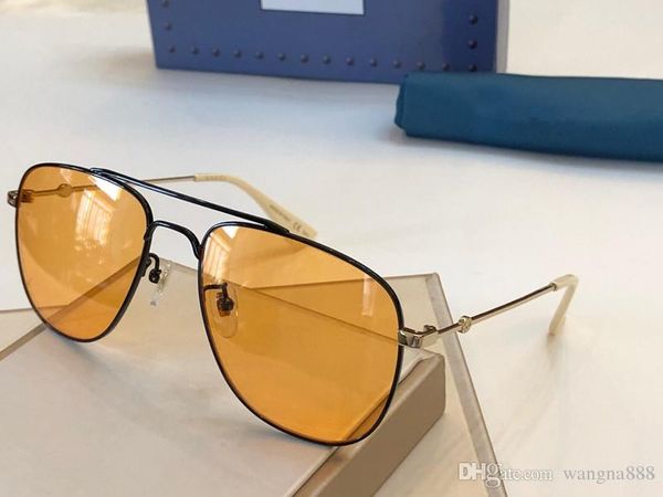 

0514 luxury мужчины дизайнер моды популярные очки специальный выпуск солнцезащитных очков металла полный кадр uv защиты приходите с пакетом, White;black