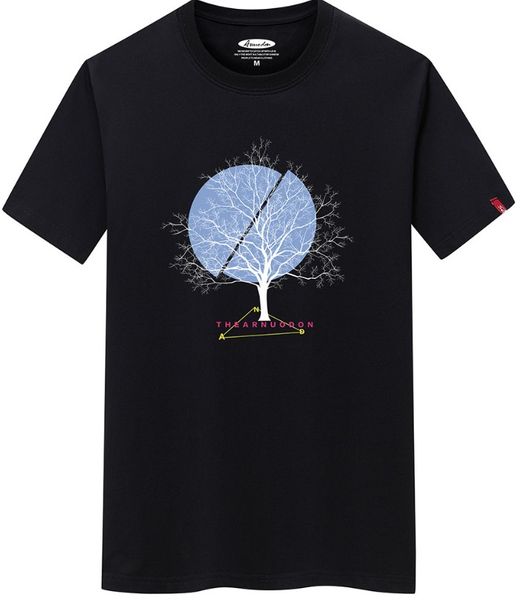 

mens designer clothes t shirts wishing tree print summer simple street wear fashion men 100% cotton tshirt casual tee t-shirt plus size 6xl, White;black