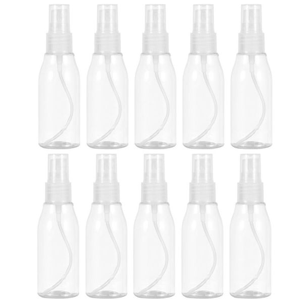 

10pcs portable storage bottle cosmetic liquid dispensing spray bottle refillable subpackaging for home travel (60ml