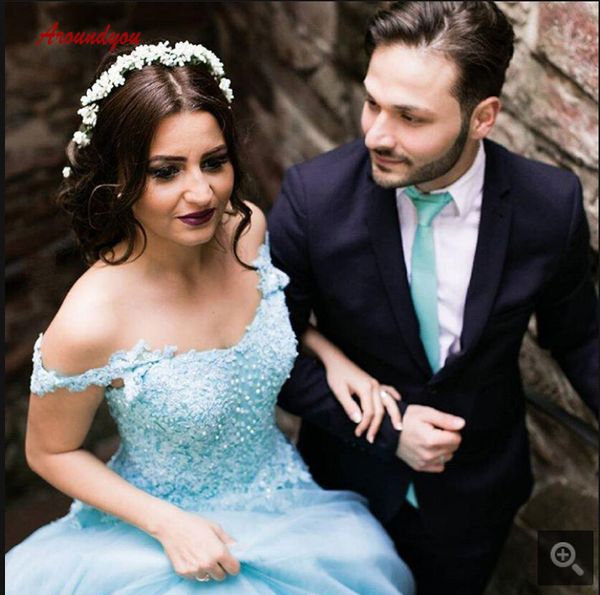 

2019 new arrival blue ball gown prom dress quinceanera gowns off the shoulder v neck princess sweet 16 prom gowns selling, White;black