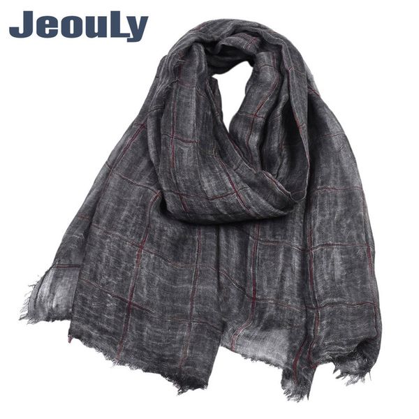 

export plaid men leisure scarf autumn winter warm yarn-dyed stretch twill cotton scarf male money from stock, Blue;gray