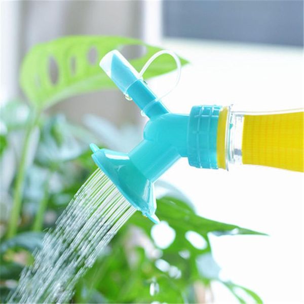 

blue outdoor garden plastic sprinkler watering bottle flower pot plant irrigation watering bottle head garden garden tool