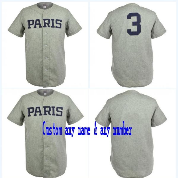 

Paris Red Peppers 1947 Road Jersey Movie Baseball Jersey 100% Stitched Name & Number & Logos For Mens Womens Youth Mix Order Free Shipping