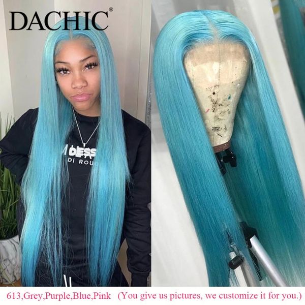 

блондинка цветное парик фронта шнурка человеческих волос парики окрашиваются 613 синий фиолетовый розовый парики для женщин бразильский серы, Black;brown