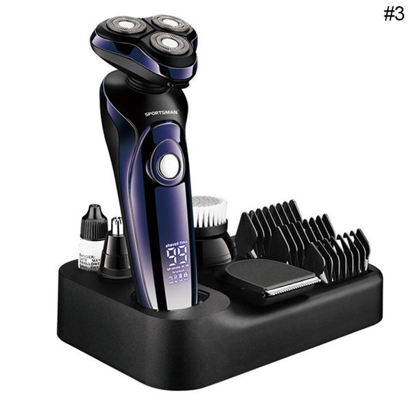 Trimmer recarregável navalha para homens barbear máquina rscx9588-04 homens 4D eléctrico barbeador 4 em 1 cuidado rosto de barba elétrica