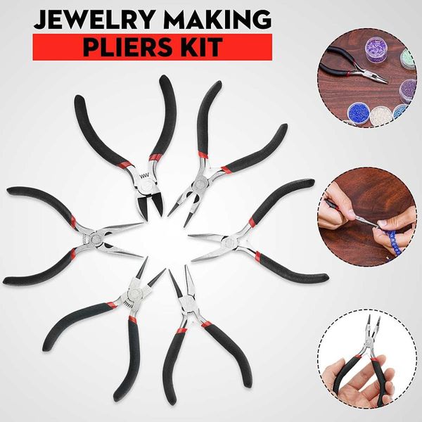 

mini pliers craft diy jewelry beading making hand tools wire bending beads plier electrician repair round nose/wire bending