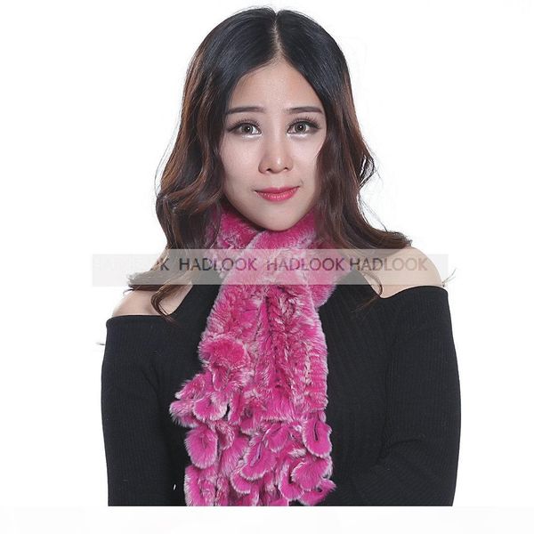 

new rabbit fur scarf for women fashion knitted rex rabbit fur scarves winter fur neckerchief graple wrap cape shawl neckerchief for women, Blue;gray