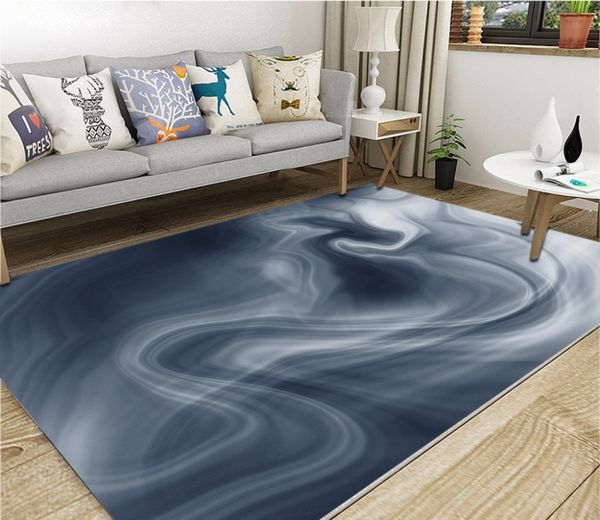 Acheter 3d Photo Wallpaper Papiers Peints Pvc Imperméable Auto Adhésive Encre Abstraite Gris Bleu Plancher Design Tapis Mur Mureaux De 3016 Du