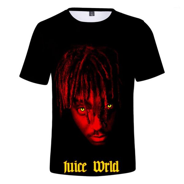 

цифровой печати мужские тройники повседневный мужчины одежда рэпер сок wrld mens конструктора tshirts моды сыпучие 3d, White;black