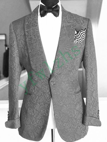 

one button groomsmen shawl lapel wedding groom tuxedos men suits wedding/prom/dinner man blazer(jacket+tie+pants) t08, Black;gray
