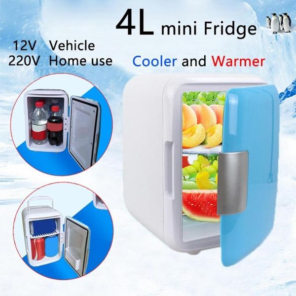 

car home use refrigerators ultra quiet beer cooler car mini refrigerators er cooling heating box fridge cool dual-use 4l