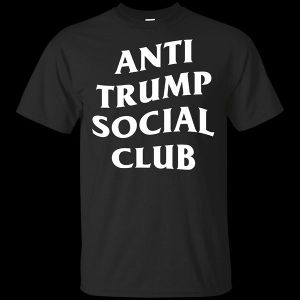 

men's designer t-shirt anti trump social club asc t-shirt black-navy for men-women brand sale, White;black