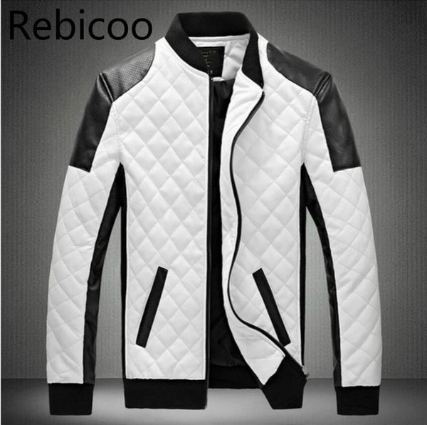 

man lether jackets man made leather jaquetas masculinas inverno couro jacket men jaquetas de couro men's winter leather jacket, Black