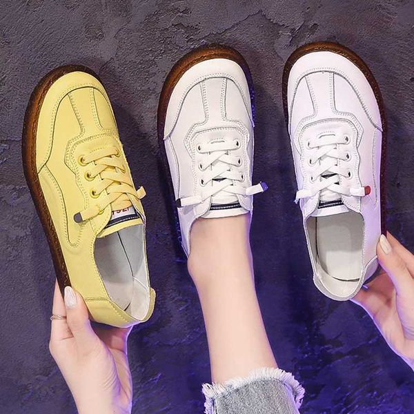 

casual woman shoe small white shoes 2020 fashion women's female footwear soft round toe driving modis dress retro cross new, Black
