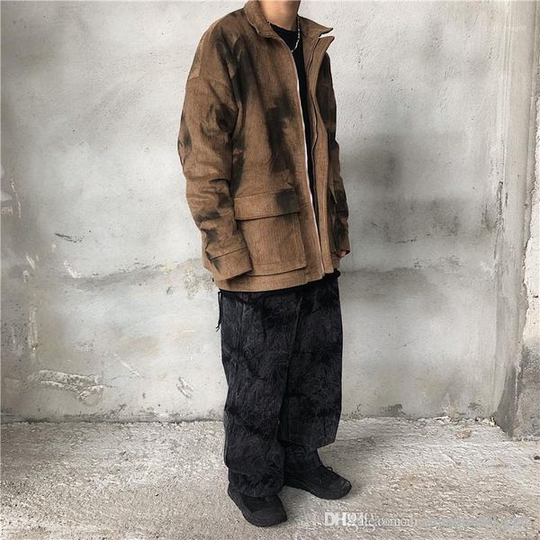 

long sleeve graffiti print velvet homme clothing fashion hip hop casual apparel mens plus thick designer jackets winter, Black;brown