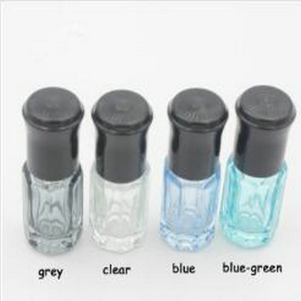 

2016 us 2588 50 x 3ml empty mini glass roll on bottles for essential oils refillable perfume bottle deodorant containers with black bde2010