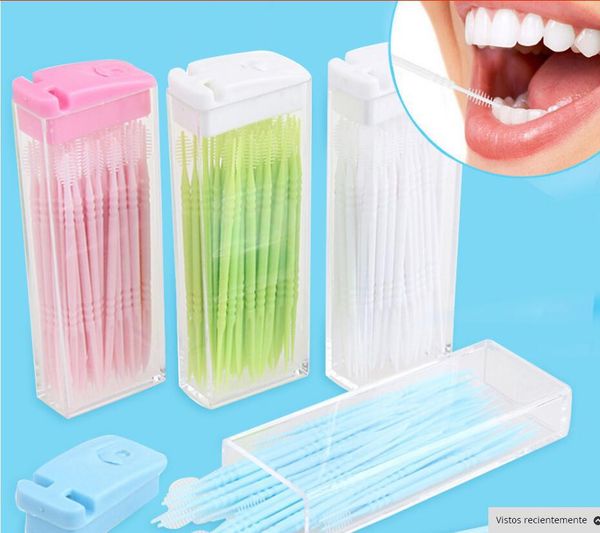 

50 pc per box pla tic toothpick with cu tomized ticker hipping