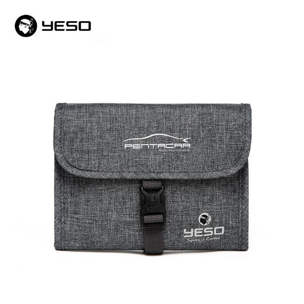 

yeso travel accessories portable women wash bags waterproof multifunction 9 inch makeup bags 2019 polyester casual cosmetic bags y190702, Black;red