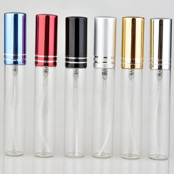 10ML Parfum Атомайзер Стеклянная бутылка Спрей Refillable Духи Пустой Аромат Бутылка для путешествий Портативный