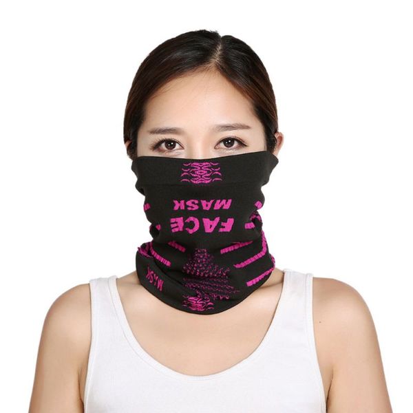 

outdoor sports cycling face masks magic headband neck warmer cycling bike bicycle riding mask head scarf scarves bandana, Black