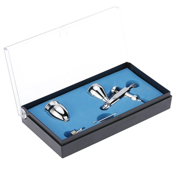 

mini airbrush compressor 0.3mm 5&13cc paint single-action airbrush sandblaster for cake car model makeup body paint