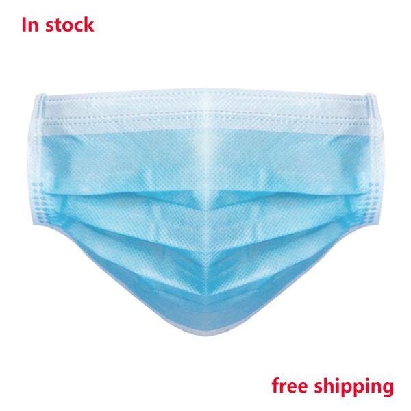 

бесплатная доставка 50 шт одноразовые маски для лица толстые 3-слойные маски с ушками для салона, домашнего использования удобные маски