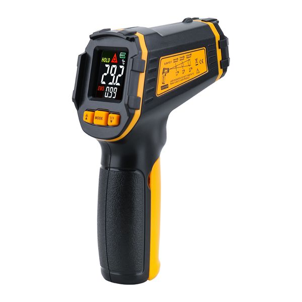 

digital infrared thermometer laser temperature meter non-contact pyrometer imager hygrometer ir termometro color lcd light alarm