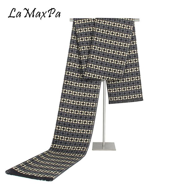 

lamaxpa мода акрилового шарф для мужчин мягких моделируемых кашемировых шарфов теплых зимнего шарф для мужчин простого компетентного foulard, Blue;gray