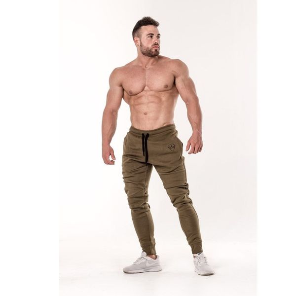 

jogging pants men gym training pants sportswear joggers sports men running jogging sweatpants 2018, Black